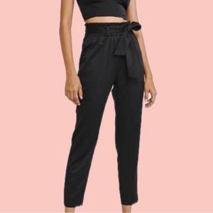 Abercrombie & fitch black satin pants.